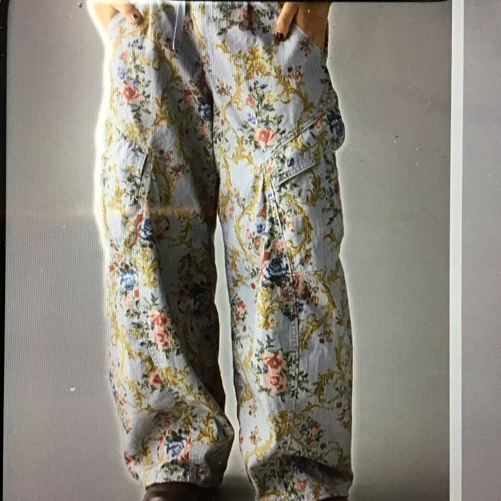 BDG Floral Cargo Pants - Multicolor Floral